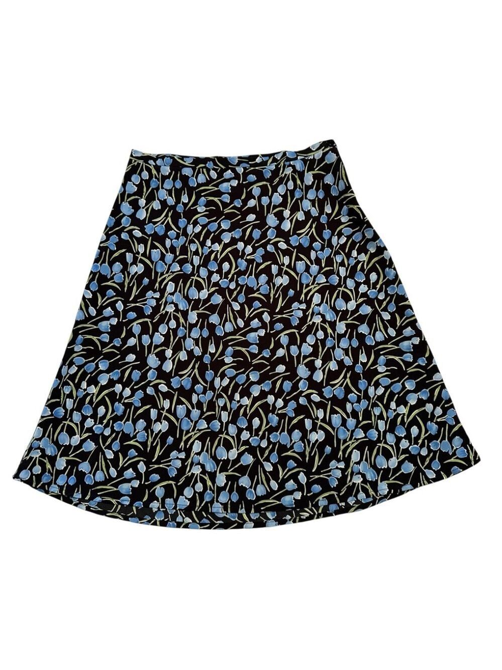 Dress Barn Skirt Side Zipper & Button Womens Size 6 Multicolor Summer Aline - Picture 15 of 17